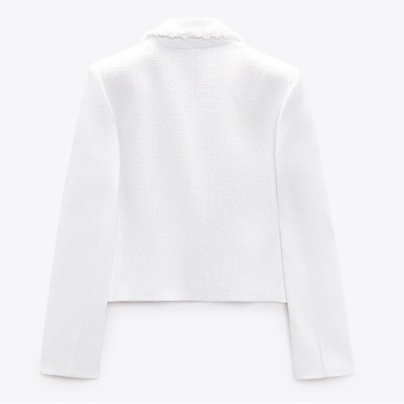 Zara Cropped Tweed Jacket - Picture 2 of 10